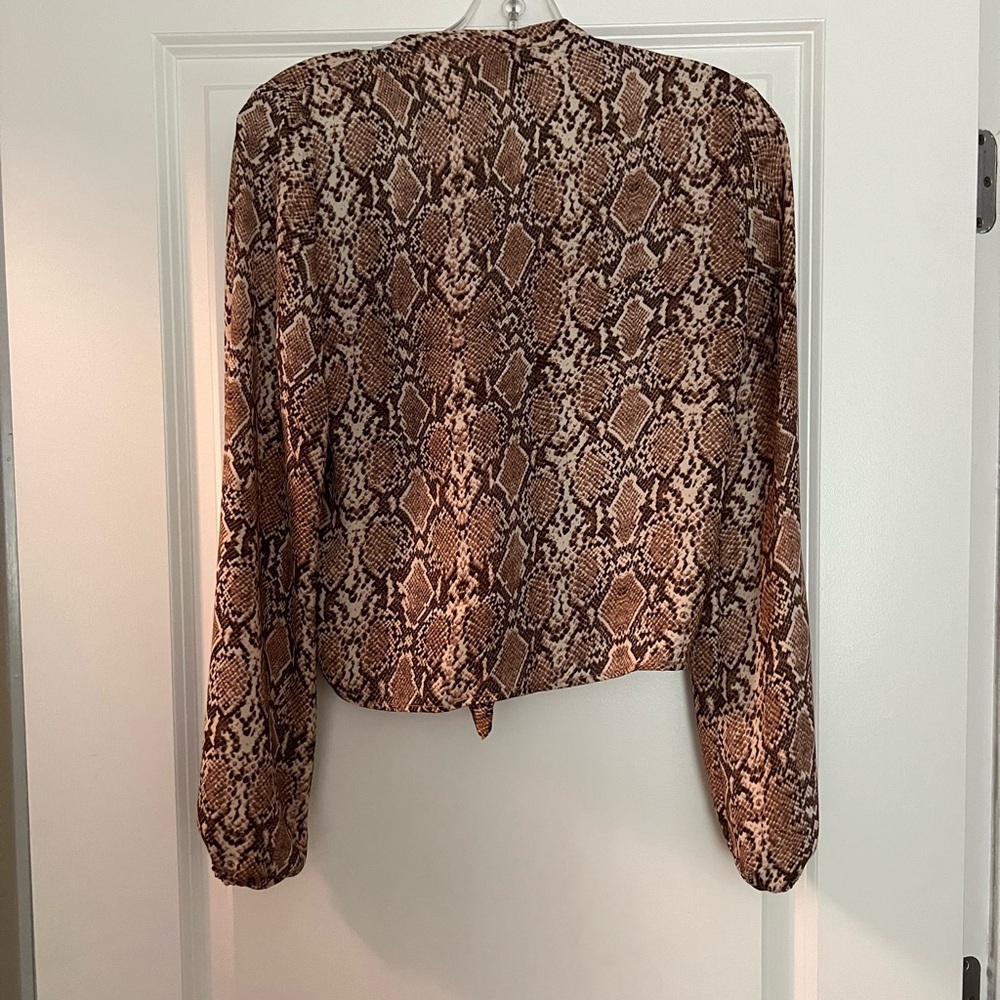 RESA Luna blouse; size S; snakeskin
